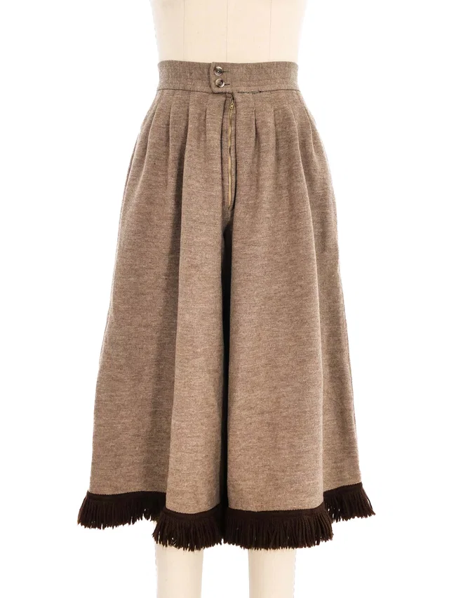 Saint Laurent Wool Culottes in Wool from Arcade Vintage