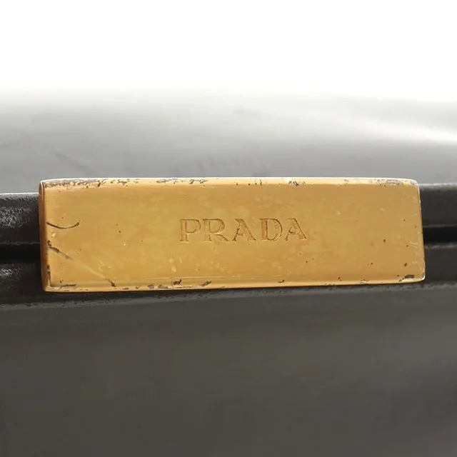 Prada Leather Kisslock Bag in Leather from A Retro Tale, photo 8 of 12