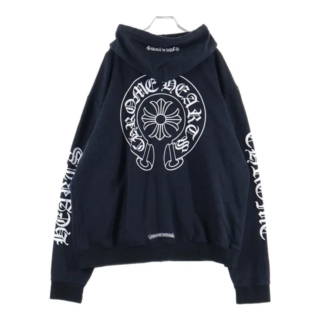 Chrome Hearts Sweatshirt HD Zip CH Plus All Over Print Back Horse Print Zip Hoodie from The Reluxe