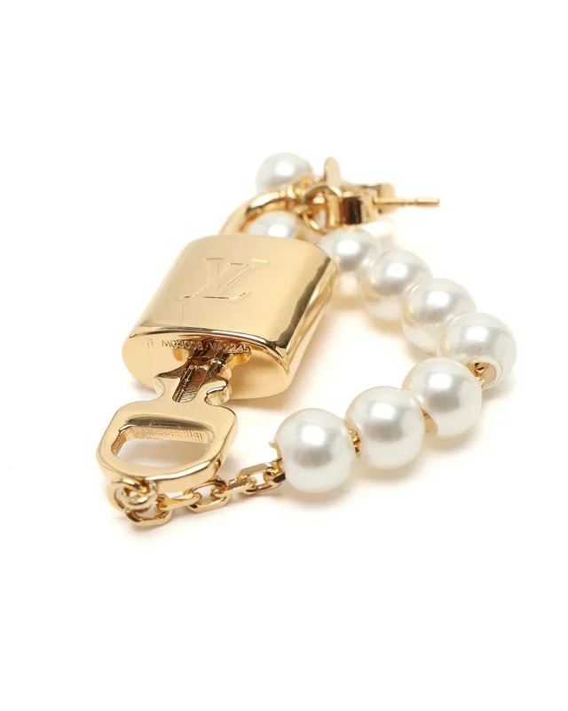 Louis Vuitton Padlock Pearl Earrings from A Retro Tale, photo 3 of 4