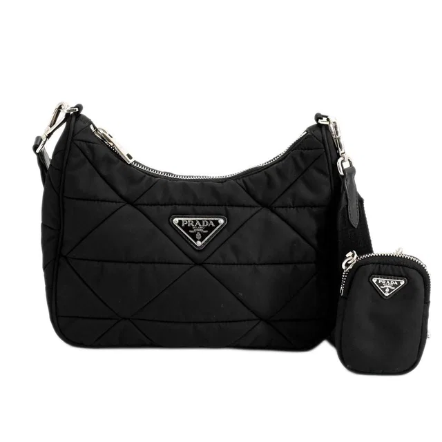 Prada Shoulder Bag Padded Re-Nylon in Nylon from The Reluxe