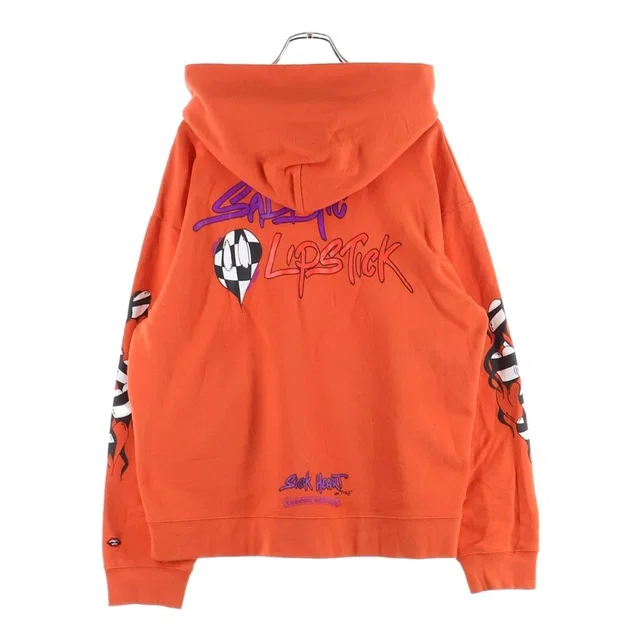 Chrome Hearts Matty Boy Ppo Spark the Heart HD Plvr Pullover Hoodie Red in Red from The Reluxe
