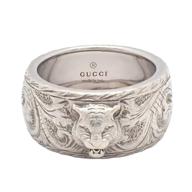 Gucci Cat Head Ring 925 Sterling Silver in Silver from The Reluxe