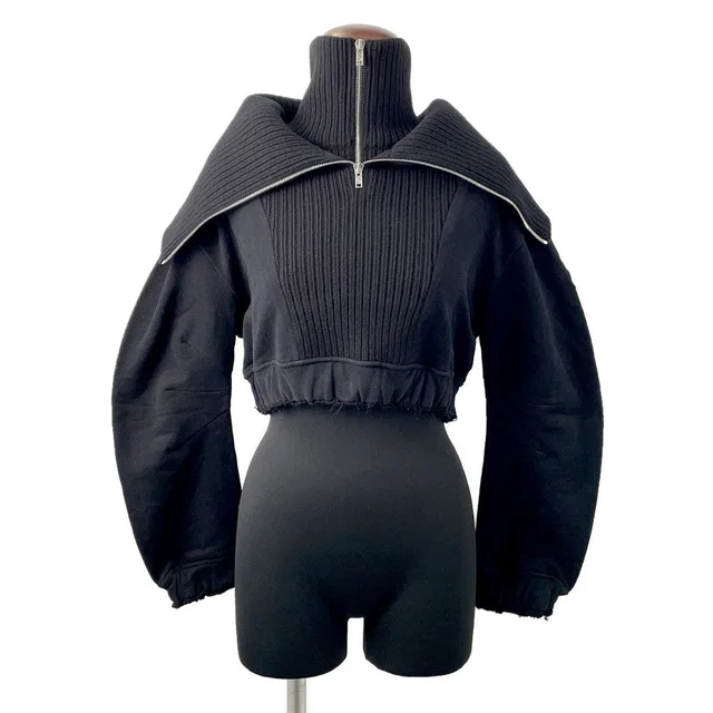 Moncler Willow Smith Half Zip Knit Size XS BlackJ209T8G00005 Cotton100% from GALLERY RARE