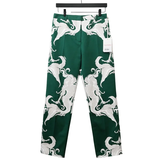 Valentino Garavani Metamorphose Siren Print Cotton Trousers from Clotheshorse Anonymous