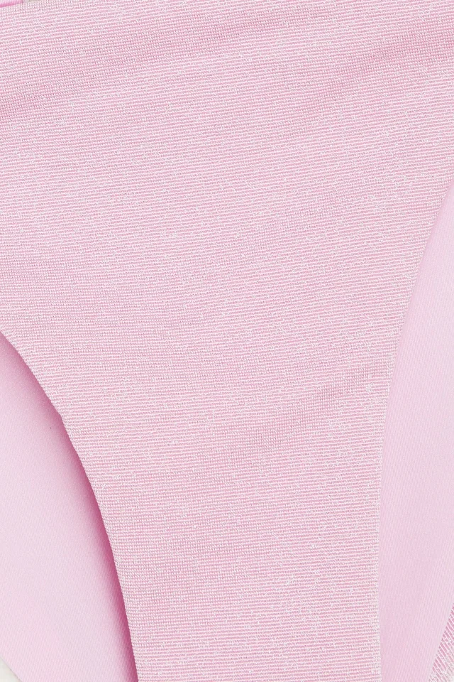 Onia Kate Metallic Stretch-Jersey Low-Rise Bikini Briefs in Pink, photo 4 of 4 from THE OUTNET
