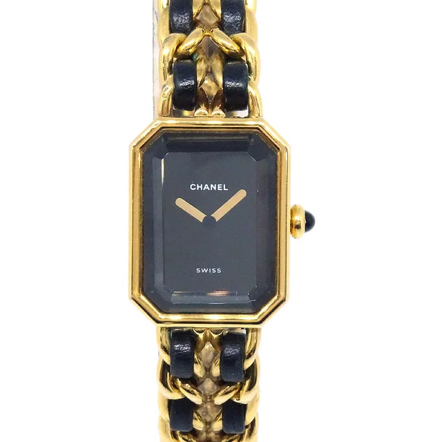 Chanel Premiere Watch Gold #L in Gold Leather from AMORE Vintage Tokyo