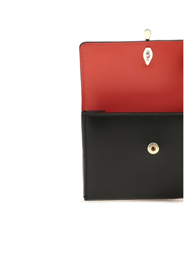 Christian Louboutin Bettina Wallet — Black Calf Leather & Purses in Black Calfskin from HEWI