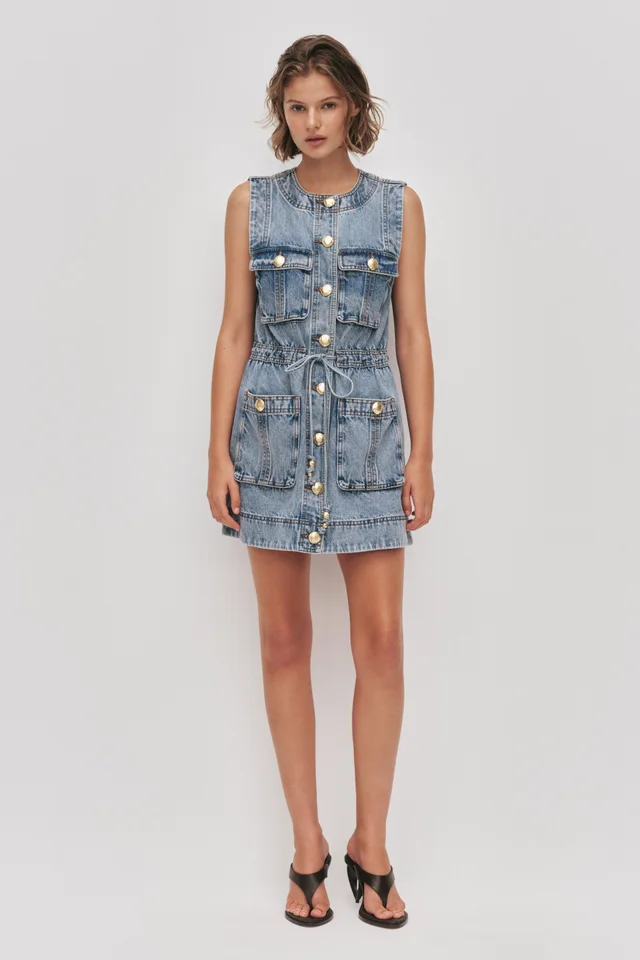 AJE Goldie Denim Mini Dress from Aje, photo 1 of 1