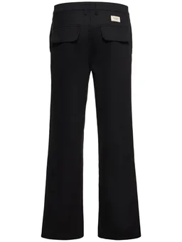 Honor the Gift Wide-leg pants with decorative detail in 100% Cotton, photo 5 of 5 from LUISAVIAROMA