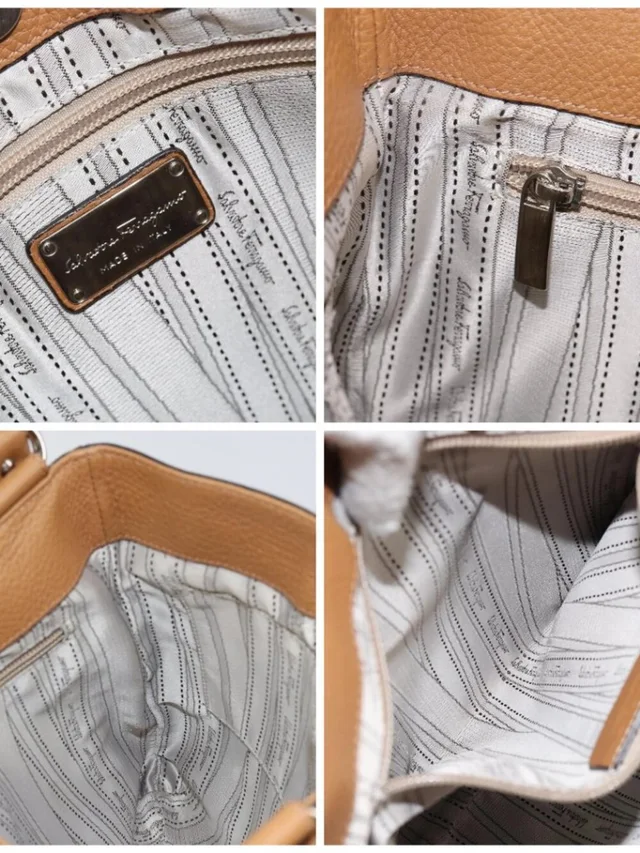 Ferragamo Gancini Shoulder Bag Leather Brown Silver in brown|red Leather from Poshmark, photo 15 of 16