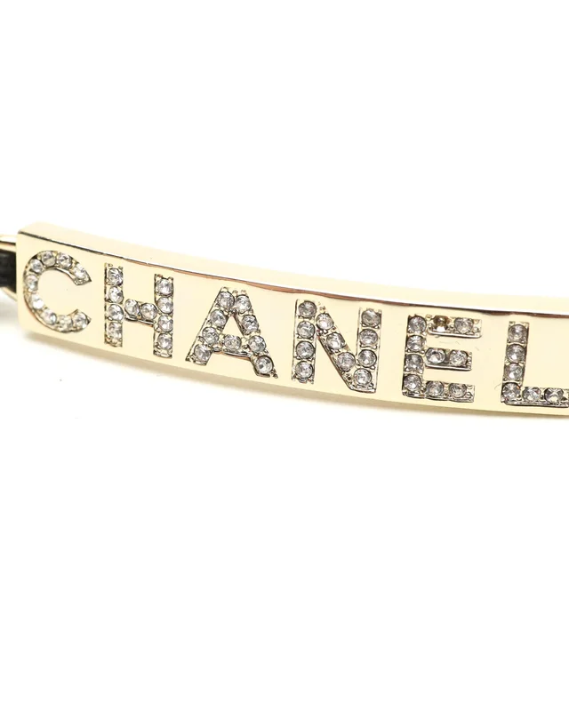 Chanel Leather Chain Choker in Leather from A Retro Tale, photo 2 of 3