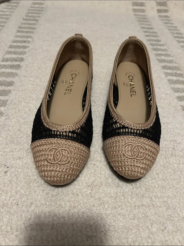 Chanel shoes in black|brown|neutral Raffia from Poshmark