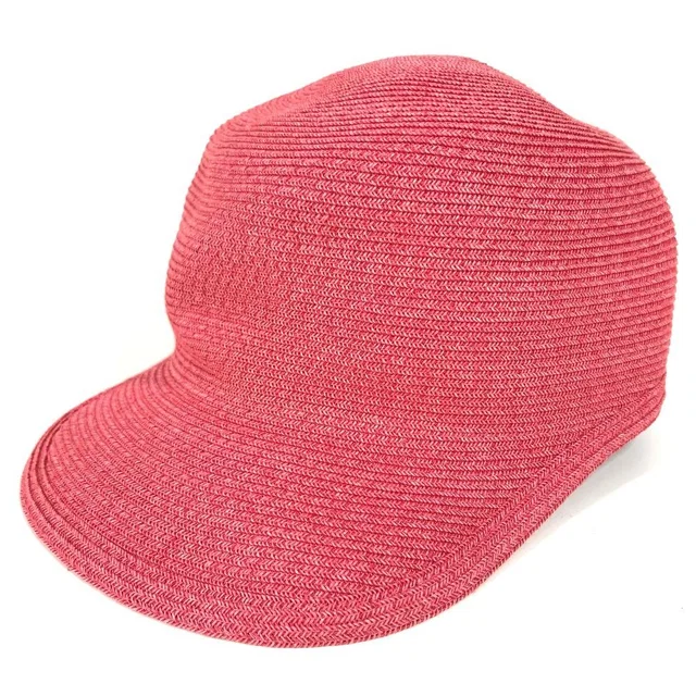 Hermès Cap Emma Summer Cap Series Logo Polyester Pink Hat in Pink from The Reluxe