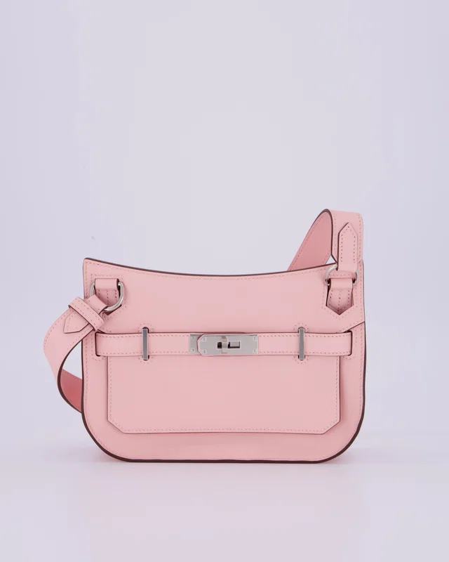 & HOT* Hermès Mini Jypsiere Bag in Pink Swift leather from Sellier