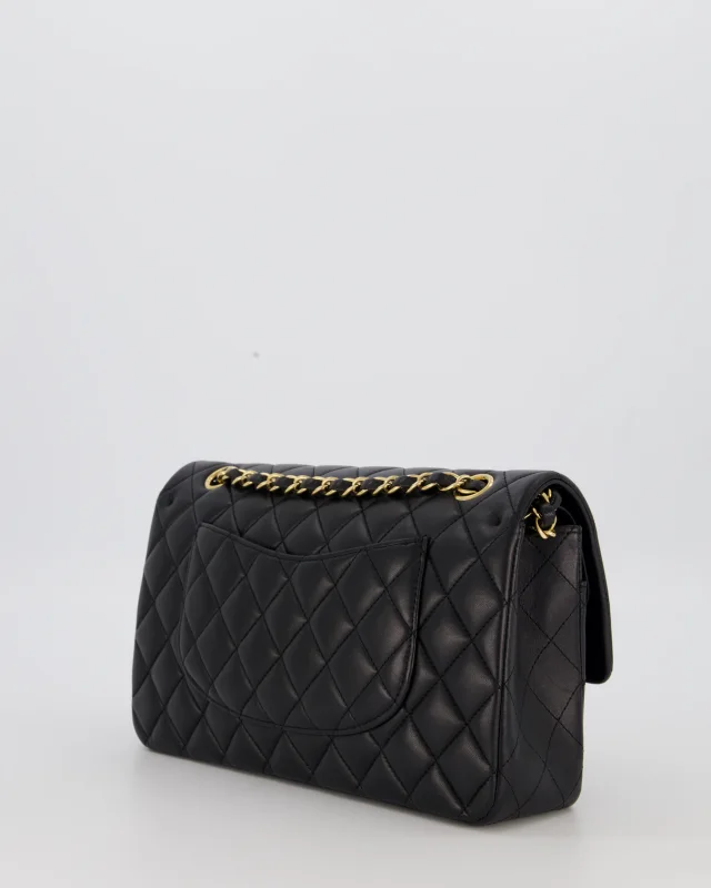 Chanel Medium Classic Double Flap Bag in Black Lambskin from Sellier, photo 5 of 19