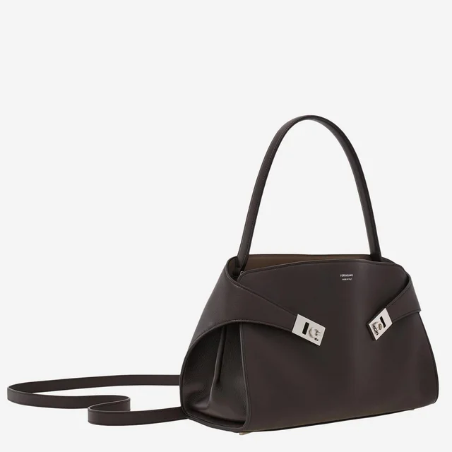 Ferragamo Hug Shoulder Bag — Brown Leather in Brown Leather from HEWI, photo 2 of 2