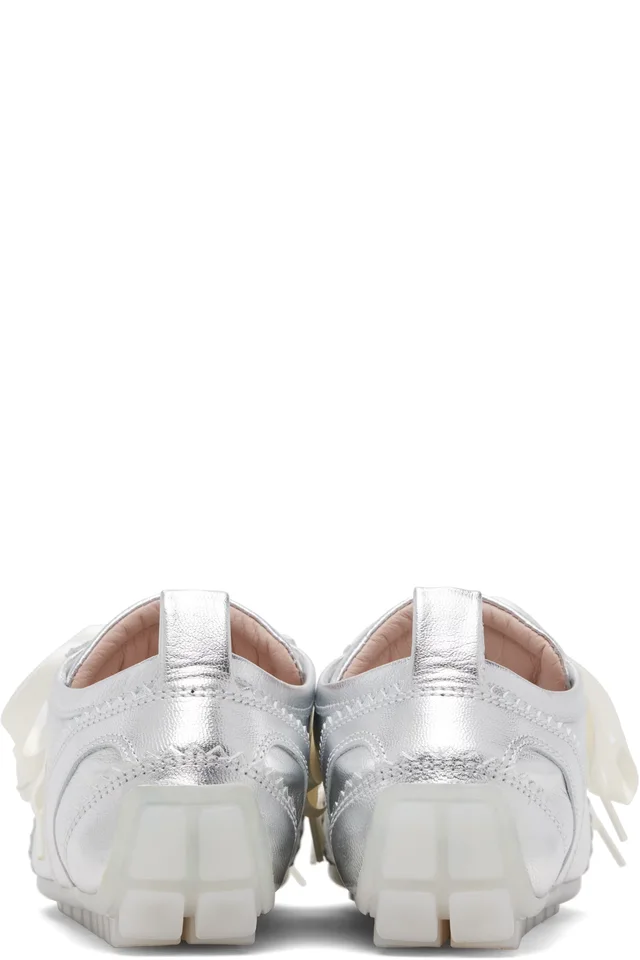 Simone Rocha Silver Ballerina Grip Sneakers, photo 2 of 5 from SSENSE