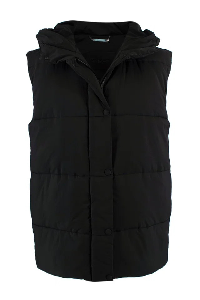 Givenchy Black Down Hooded Gilet in Black from HEWI