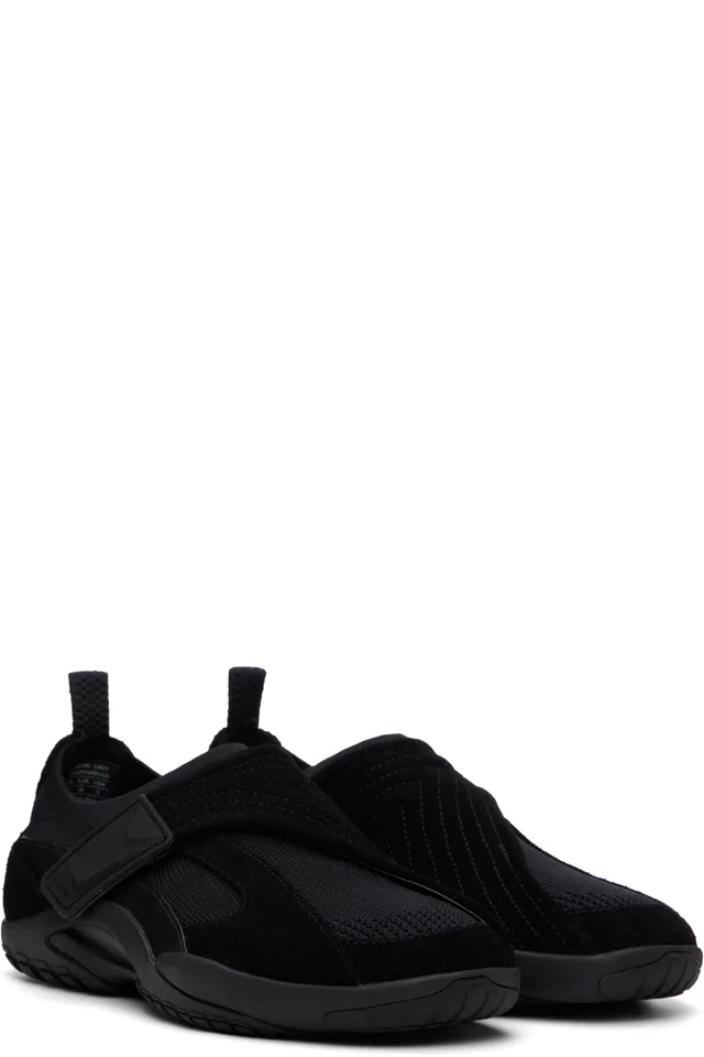 Lanvin Black LNV1 Knit & Suede Sneakers, photo 4 of 5 from SSENSE