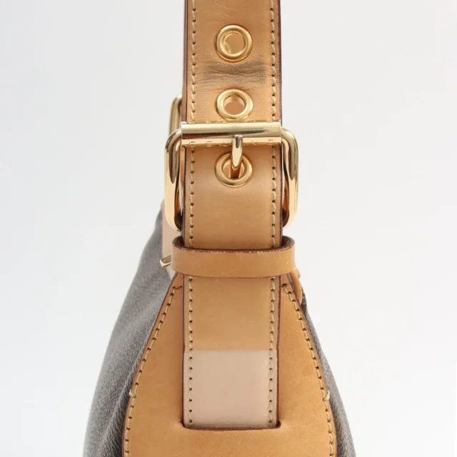 Celine Macadam Pattern Logo Plate Shoulder Bag Brown in Brown from VINTAGE QOO TOKYO, photo 12 of 14