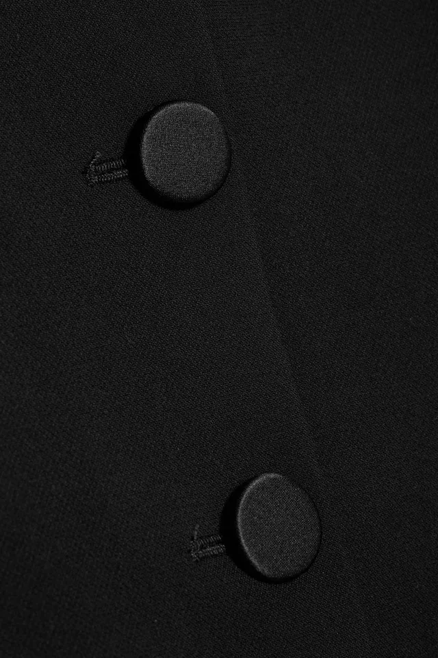Veronica Beard Arlette Strapless Crepe Bustier Top in Black, photo 8 of 8 from THE OUTNET