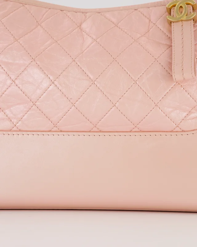 Chanel Large Gabrielle Bag in Light Pink Crumpled Calfskin Leather with Mixed Hardware in Pink Calfskin from Sellier, photo 14 of 19