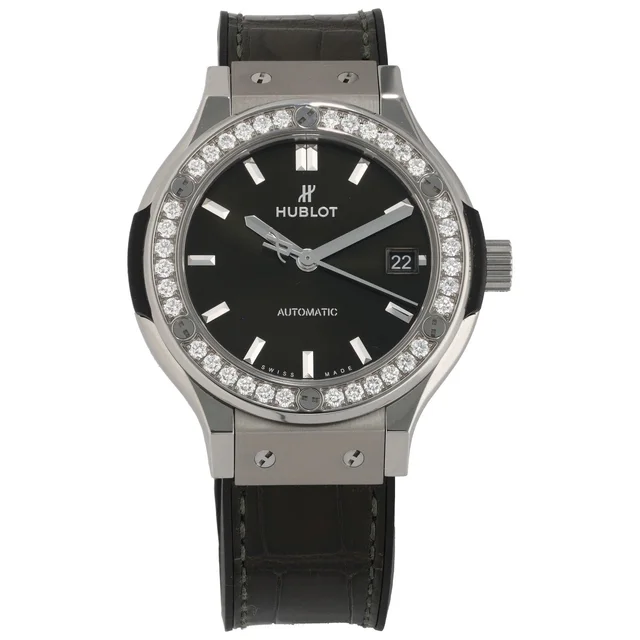 Hublot Classic Fusion 565.NX.8970.RX 38mm Titanium Watch in Leather from H&T