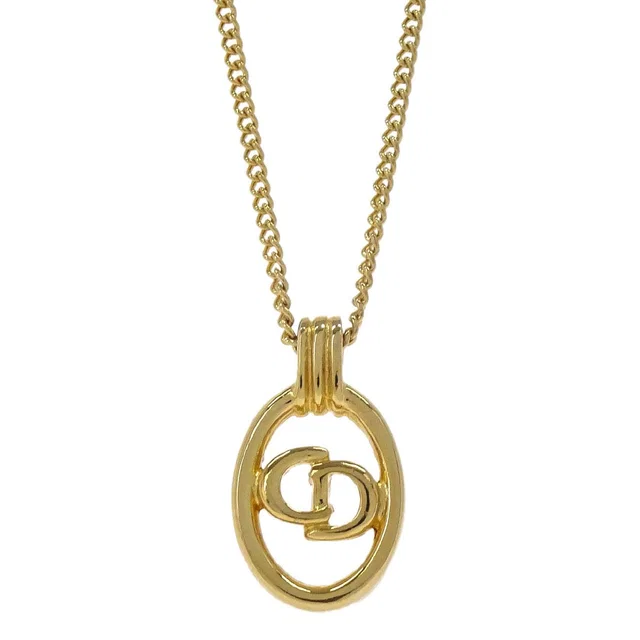 Dior Necklace Pendant Gold in Gold from AMORE Vintage Tokyo