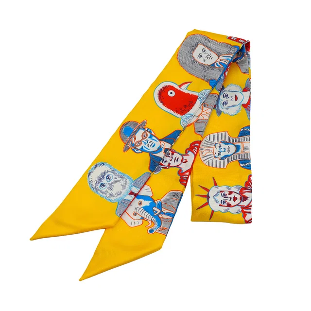 Hermès Twilly Dress Code Scarf Multicolor Silk in Multicolor Silk from Luxury Promise