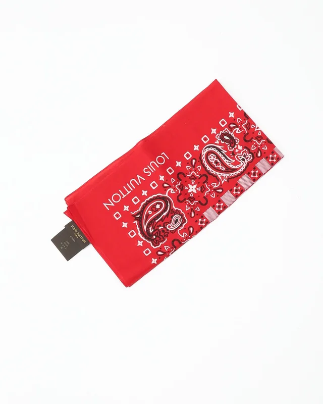 Louis Vuitton Paisley Cotton Scarf from A Retro Tale, photo 2 of 2