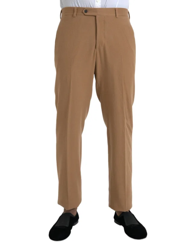 Prada Beige Cashmere Men Straight Fit Dress Pants in Beige Cashmere from HEWI