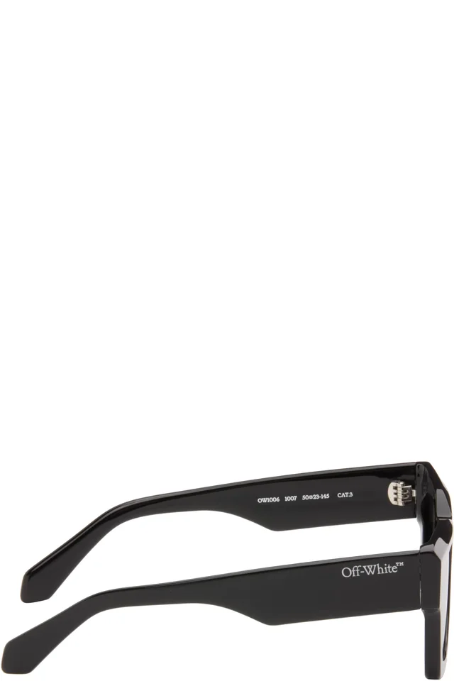 Off-White Black Davie Sunglasses, photo 2 of 4 from SSENSE