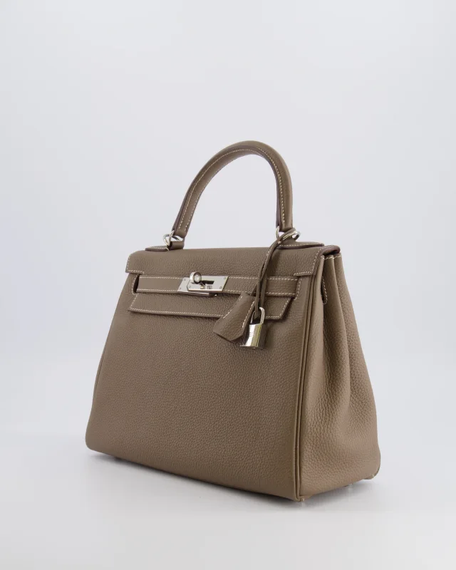 Hermès Kelly 28 Retourne Bag in Taupe Togo leather from Sellier, photo 5 of 23
