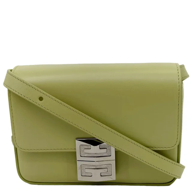 Givenchy 4G Mini Smooth Leather Crossbody Bag Green in Green Leather from Dallas Designer Handbags