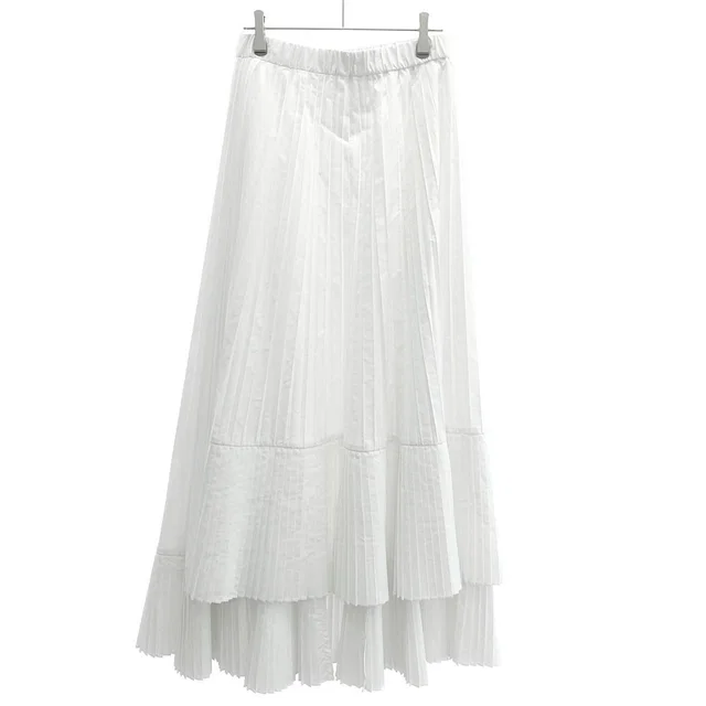 Brunello Cucinelli Pleasure Long Skirt White in White from The Reluxe