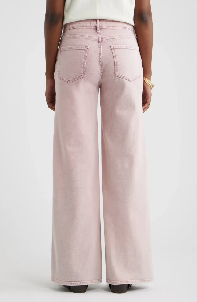 Treasure & Bond High Waist Wide Leg Jeans in Pink, photo 3 of 7 from Nordstrom Rack
