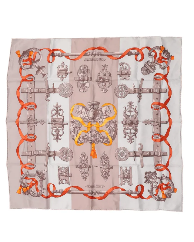 Hermès Carré 70 Ferronnerie Silk Scarf in Silk from A Retro Tale, photo 2 of 2