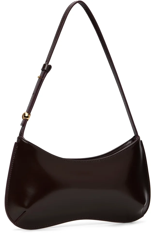 JACQUEMUS Burgundy 'The Bisou' Bag, photo 2 of 4 from SSENSE