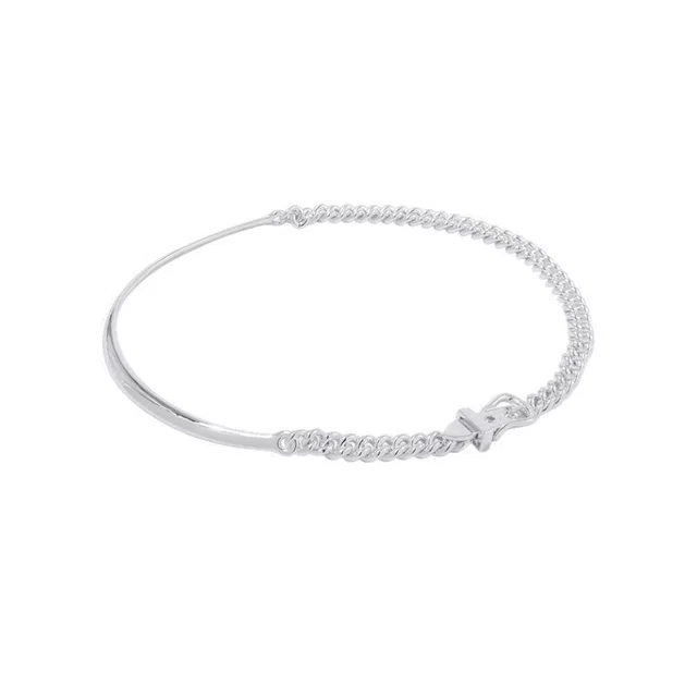 Hermès BoucleSellier Inflexible Necklace Size PM/44 SV925 from GALLERY RARE