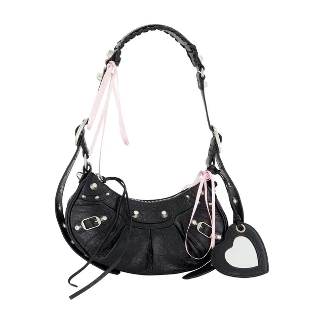 Balenciaga Le Cagole Xs Shoulder Bag — Black Lambskin in Black Lambskin from HEWI