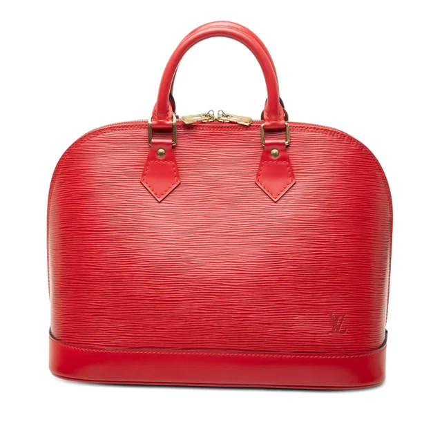 Red Louis Vuitton Epi Alma PM Handbag in Red Leather from Designer Revival