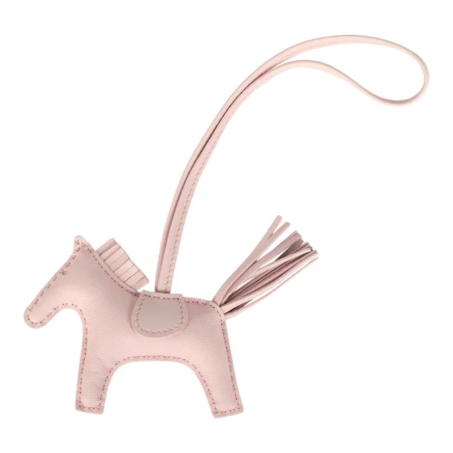Hermès Rodeo Bag Charm PM Rose Darling Milo Lambskin in Pink Lambskin from Madison Avenue Couture