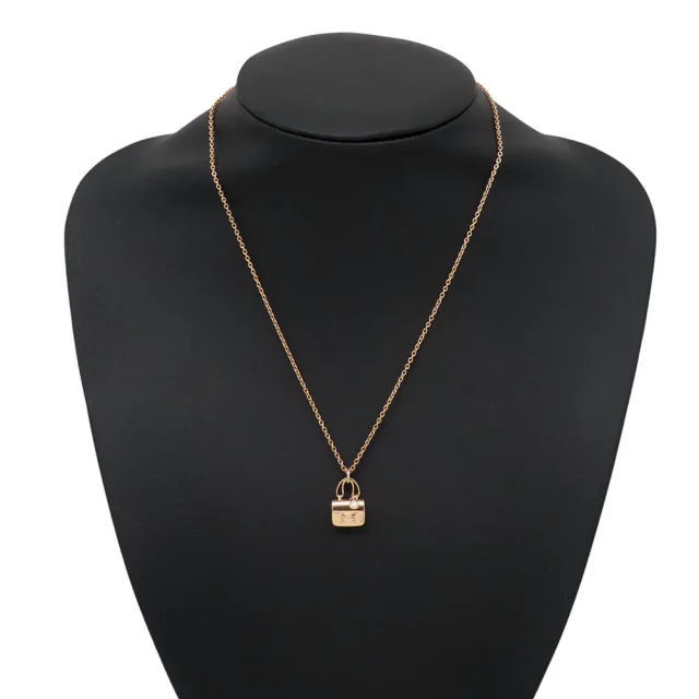 Hermès Constance Amulette Necklace 1PD 18K Pink Gold in Pink from GALLERY RARE, photo 4 of 11