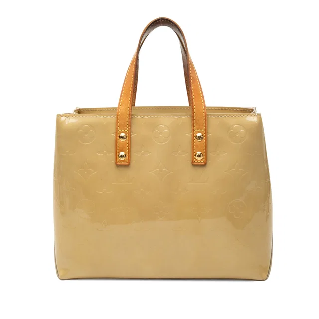 Beige Louis Vuitton Monogram Vernis Reade PM Handbag in Beige Leather from Designer Revival, photo 1 of 1