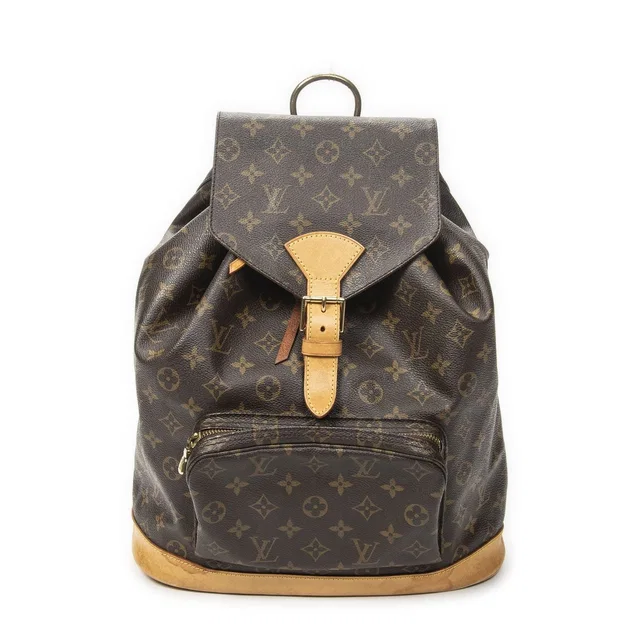 Louis Vuitton Montsouris Brown Monogram Canvas in Brown Coated canvas from The Reluxe