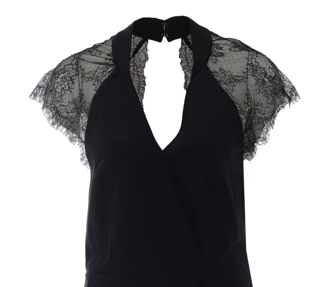 Twinset Lace V-Neck Jumpsuit, photo 4 of 4 from SENSER