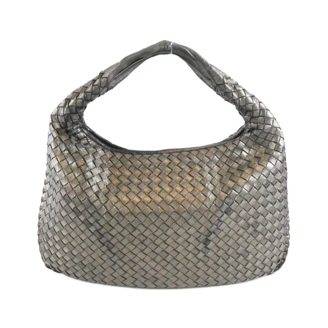 Bottega Veneta Metallic Leather Shoulder Bag in Leather from LuxUness
