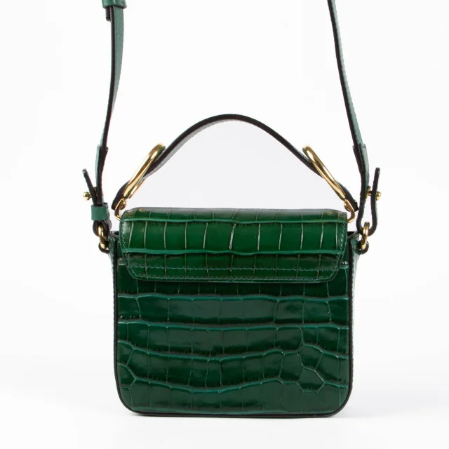 Chloé Green Croco Embossed C-Mini Bag in Green Leather from Labellov, photo 4 of 8