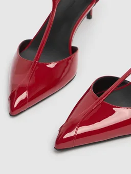 Khaite Block heel pumps with ankle strap in 100% Calf, photo 3 of 4 from LUISAVIAROMA